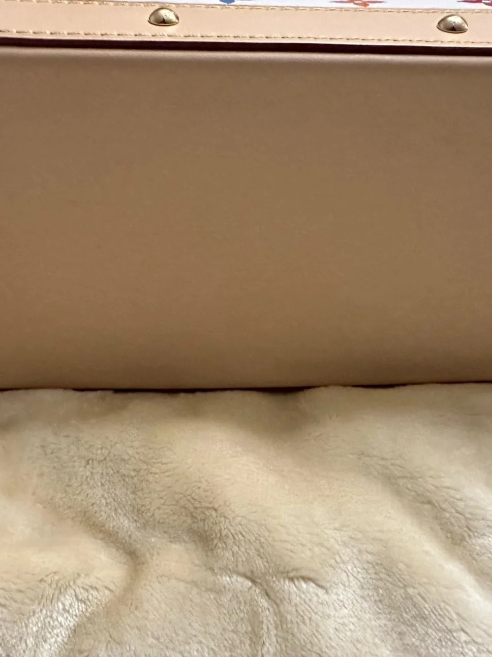 Louis Vuitton White Multicolor Monogram Cosmetic Pouch with Natural Leather Trim - Picture 6 of 10